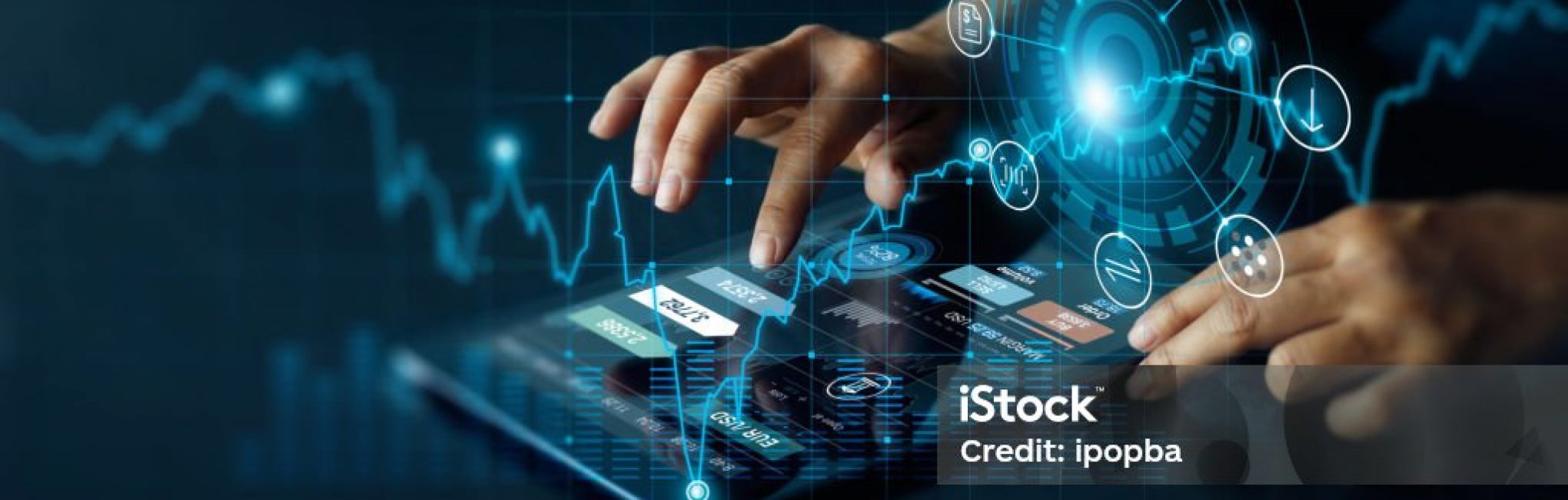 Man using digital tablet online connect to internet banking. currency exchange. online shopping and digital payment. Intelligent financial technology and E-commerce network connection in people lifestyle concept.
